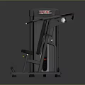 Gray And Black Seated Chest Press Machine With Ergonomic Seat For Strength Training