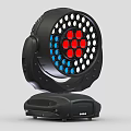 Professional Black LED Downlight Spotlight with Red Blue Bulbs and Moving Head Stage Lighting