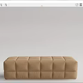 Modern Sofa Stool Low Step Bench Bed End Stool 3d model