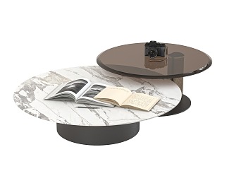 Cattelan round coffee table 3d model