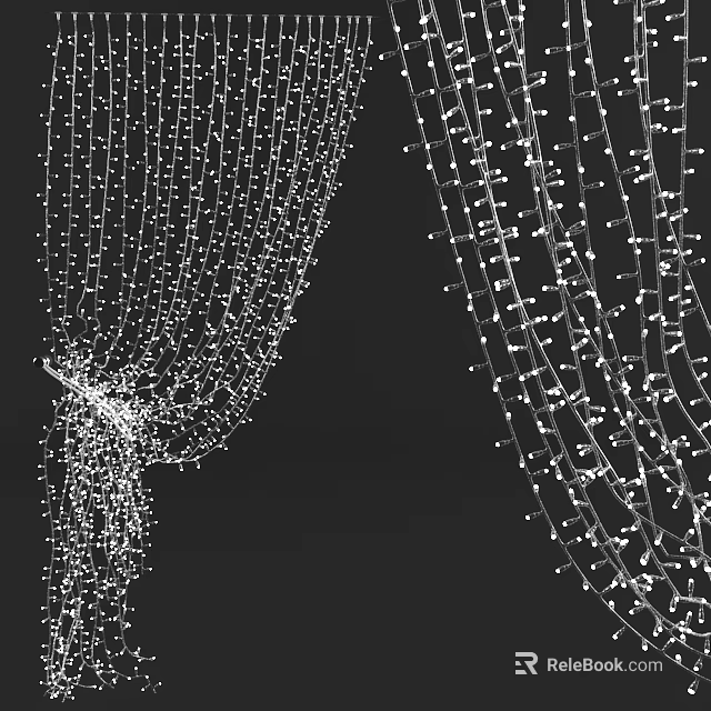 Decorative Net String Lights With Twinkling Design For Indoor Outdoor Decoration 3d model