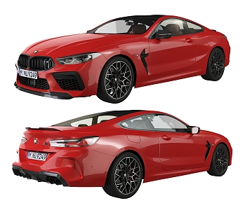 Hyundai BMW coupe car models 3d model