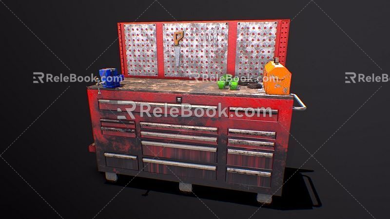 Old workbench 3d model