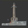 Tower defense sentry tower air defense watchtower observatory tower loft 3d model
