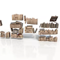 Scattered And Stacked Books Display With Various Piles And Loose Volumes