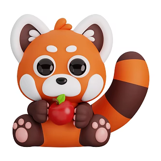 Modern Little Panda Cute Little Panda Anime Animal Cartoon Animal 3d model