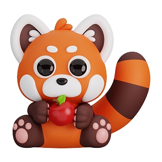 Modern Little Panda Cute Little Panda Anime Animal Cartoon Animal 3d model