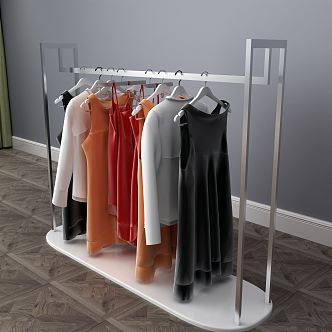 Modern Clothes Hanger Clothes Hanger Wardrobe 3d model