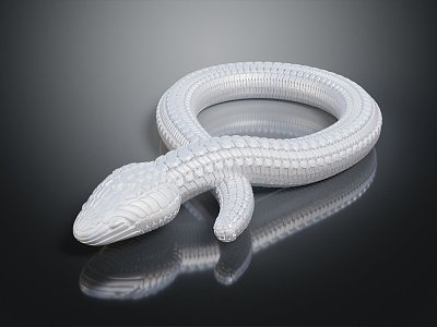 Modern cartoon animal snake cobra venomous snake python model