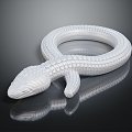 Modern cartoon animal snake cobra venomous snake python 3d model