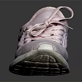 Lightweight Pink Sneakers With Modern Design Mesh Material White Laces And White Sole
