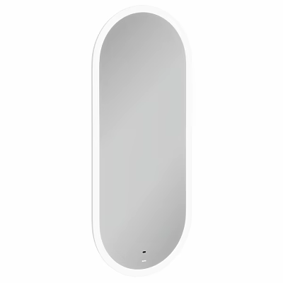 Modern Oval Wall Mirror With White Frame For Home Decoration 3d model