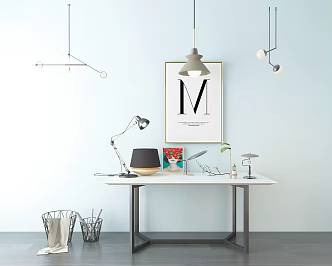 Modern lighting combination lamps 3d model