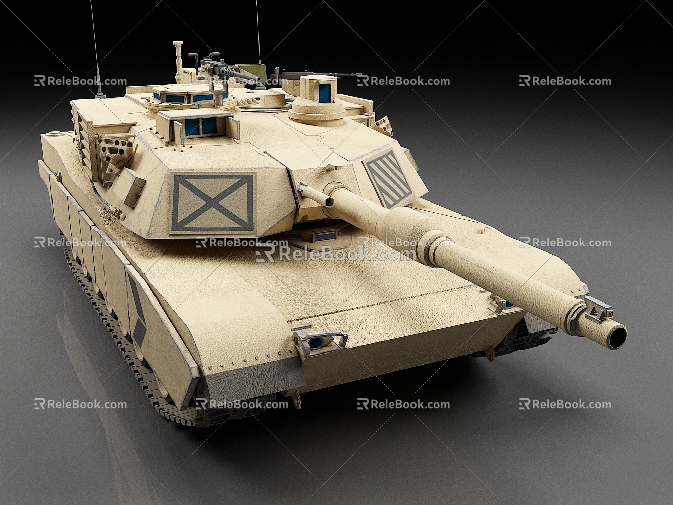 Abrams M1A2 Main Battle Tank US Tank 3d model