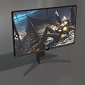 Display screen IPS screen computer display low-mode display simple-mode low-face number display game display high-precision super-realistic 3d model