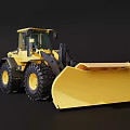 Yellow Volvo Wheel Loader Industrial Equipment With Heavy Duty Tires And Front Bucket