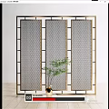 Modern partition screen partition 3d model