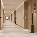 Modern Away Hotel Corridor Away 3d model