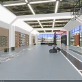 Spacious Modern Fitness Gym Interior With Camouflage Ceiling Wooden Walls And Workout Equipment