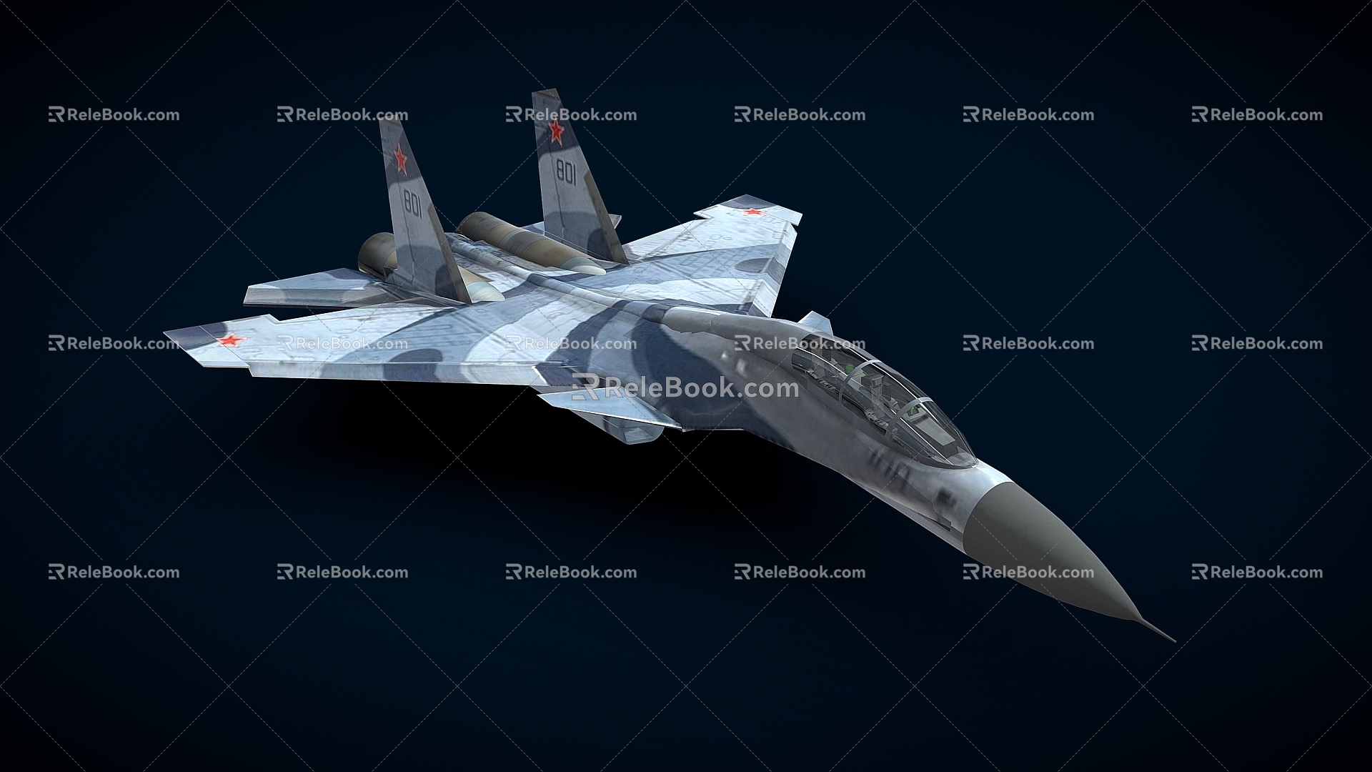 Aircraft Fighter 3d model