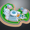 Modern Cartoon Architecture Science Fiction Architecture Future Architecture 3d model