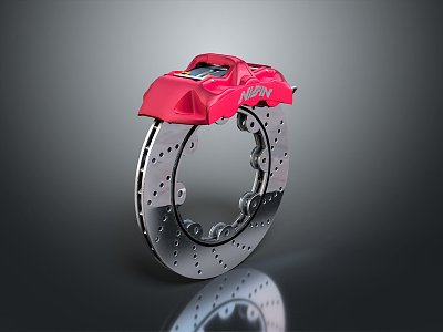 Auto Brake Disc Brake Pad Auto Parts Metal Parts Auto Parts 3d model