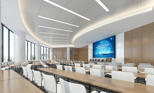 Modern Conference Hall Large Conference Room 3d model