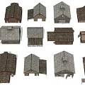 Diverse Detached Villa Architectural Models With Various Roof Styles And Designs