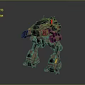 Mech Warrior Mech Soldier Machine Battlearm Mechanical Battlearm Machine Fighter Robot 3d model