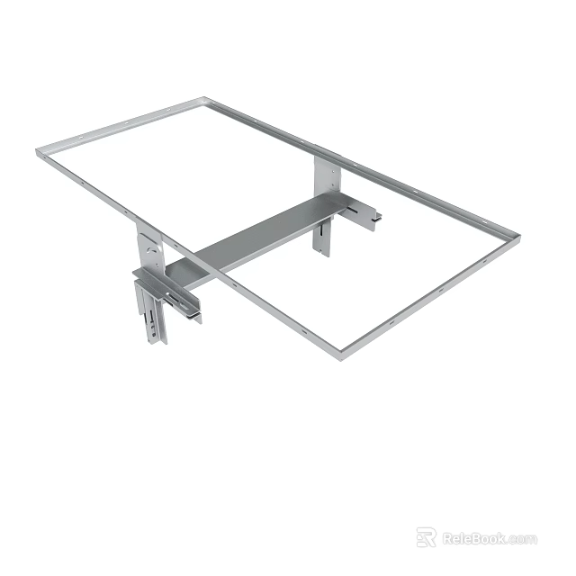 Sturdy Metal Frame Bracket Structure For Secure Mounting Support 3d model