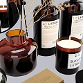 Elegant Bathroom Accessories With Mirror Vase Soap Dispenser Candle And Decorative Items