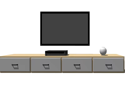 Modern TV Cabinet 3d model Modern TV Cabinet 3d model