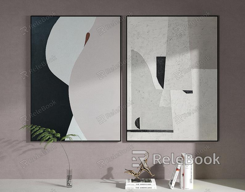 Modern Abstract Painting Simple Hanging Painting model