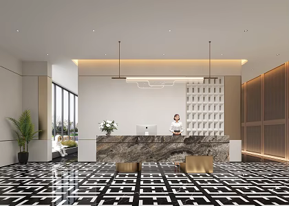 Reception 3d model
