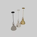 Modern Industrial Metal Chandeliers With Silver Black Gold Lampshades And Sleek Design