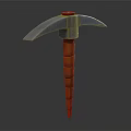 Modern cross draft pickaxe 3d model