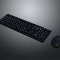 Full Size Computer Keyboard And Ergonomic Mouse Set For Home And Office Use