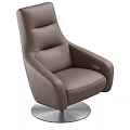 Modern Leather Office Chairs With Swivel Base And Reclining Feature 3d model