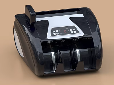 Sleek Modern Commercial Money Counter With Digital Display Keypad And Automatic Counting Function 3d model