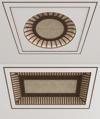 New Chinese Ceiling 3d model