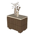 Silent Wind Bedside Cabinet 3d model