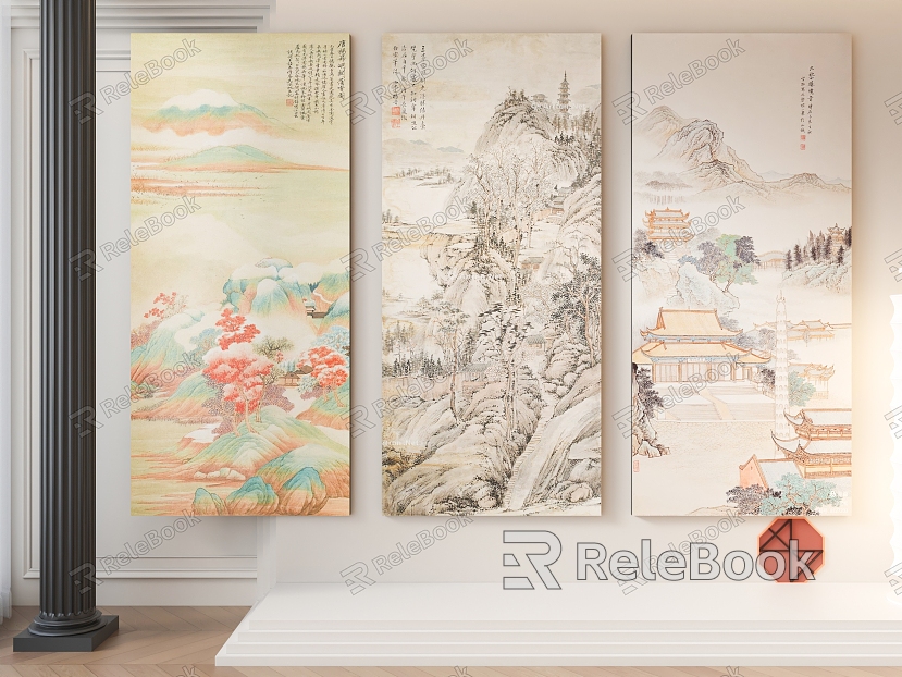 Antique Style Decorative Painting New Chinese Style Decorative Painting Chinese Style Decorative Painting Song Style Decorative Painting model