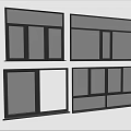 Modern windows combination windows glass windows floor-to-ceiling windows balcony windows bay windows bedroom windows sliding windows casement windows doors and windows 3d model