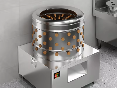 Stainless Steel Multi layer Steamer With Dot Pattern For Commercial Kitchen Use 3d model