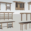 Different Wooden Pergola Designs Featuring Lattice Panels Roof Structures And Support Posts