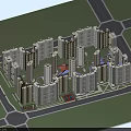 Modern High Rise Residential Complex With Central Greenery And Landscaped Layout