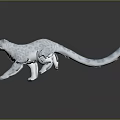 Modern leopard snow leopard 3d model