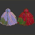 Mop head thread group hemp rope decoration props wool daily necessities 3d model