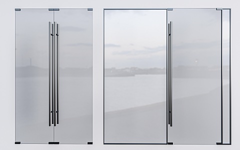 Modern Glass Door Shop Glass Door and Window Floor Glass Window Glass Door 3d model