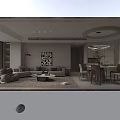 Modern Minimalist Living And Dining Room Interior Design With Soft Neutral Tone Cozy Home Furnishings